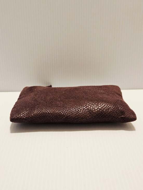 Laura Mercier Metallic Brown Pouch Makeup Cosmetic Bag - Picture 7 of 12